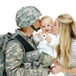 Tricare Breast Pumps - Army couple kissing their baby